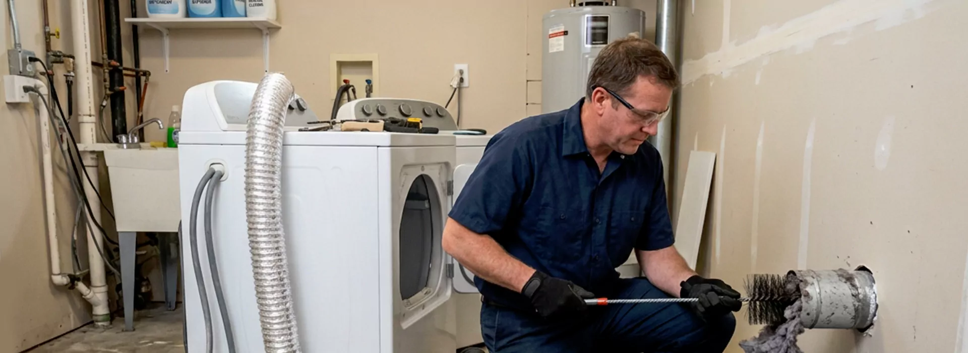 Clogged Dryer Vent Repair in Plano, Texas