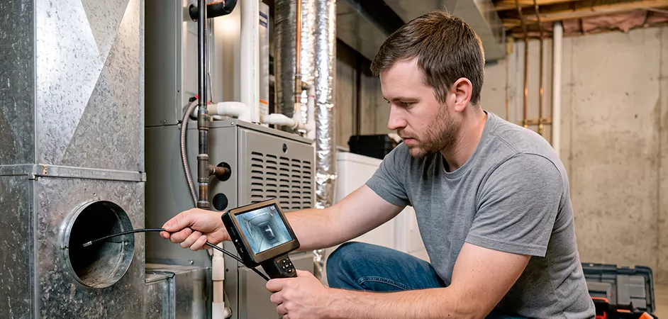 Air Duct Camera Inspection in Plano, TX