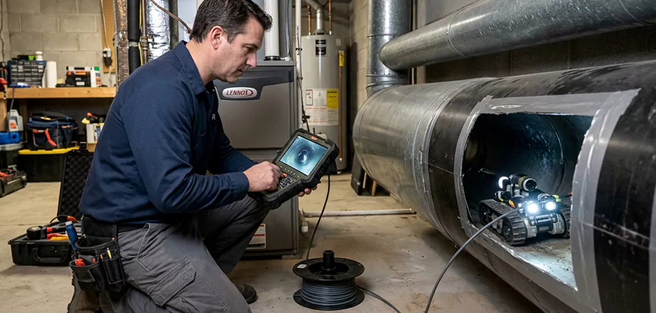 Robotic Duct Inspection in Plano, TX