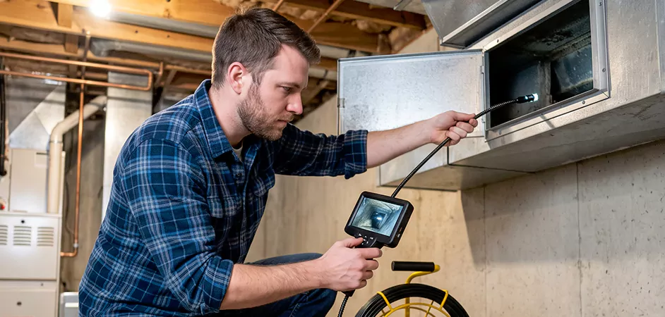 Post-Renovation Duct Inspection in Plano