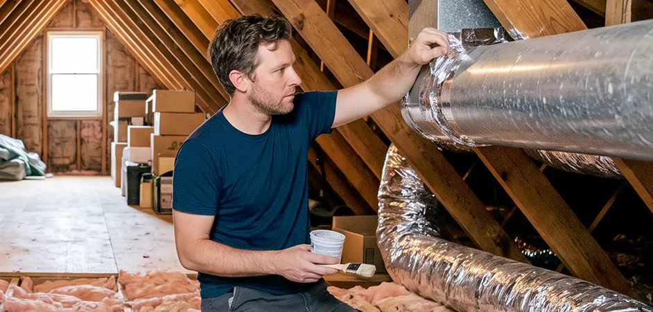 Duct Board Leak Repair in Plano
