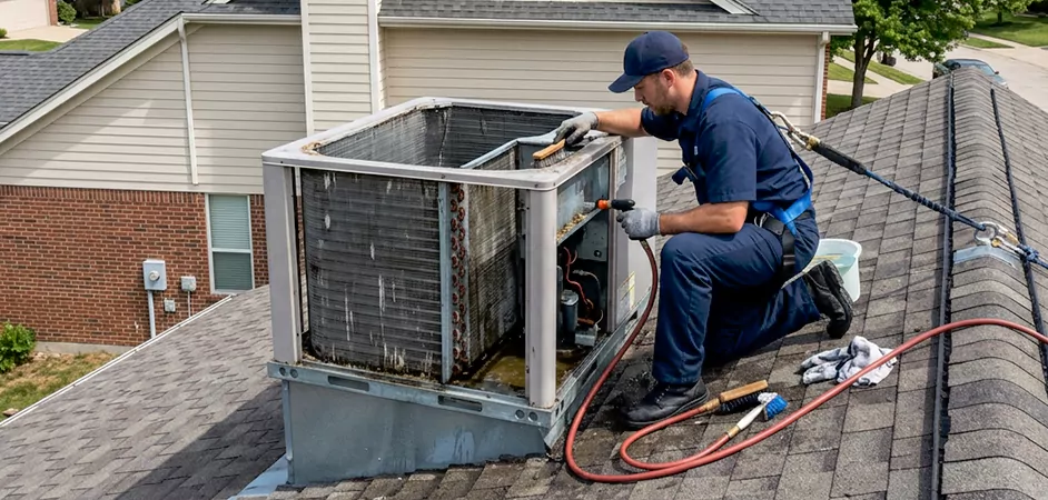 Rooftop Unit Cleaning in Plano