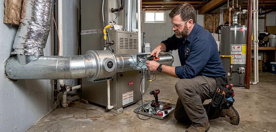 Booster Fan Installation in Plano