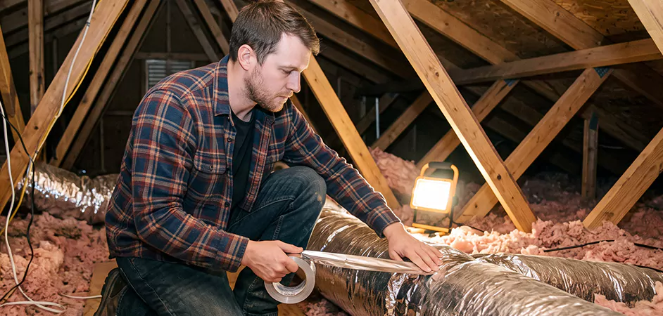 Attic Duct Sealing and Insulation in Plano