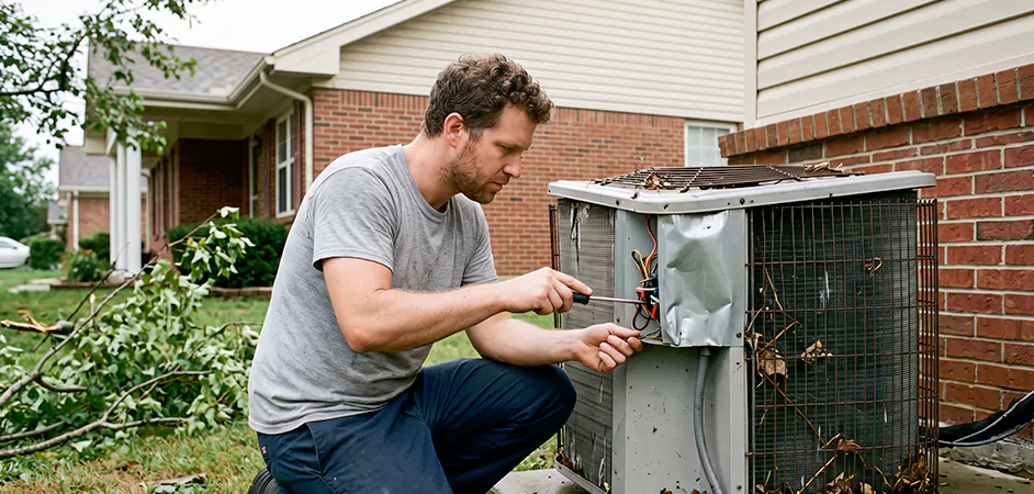 Storm Damage HVAC Restoration in Plano