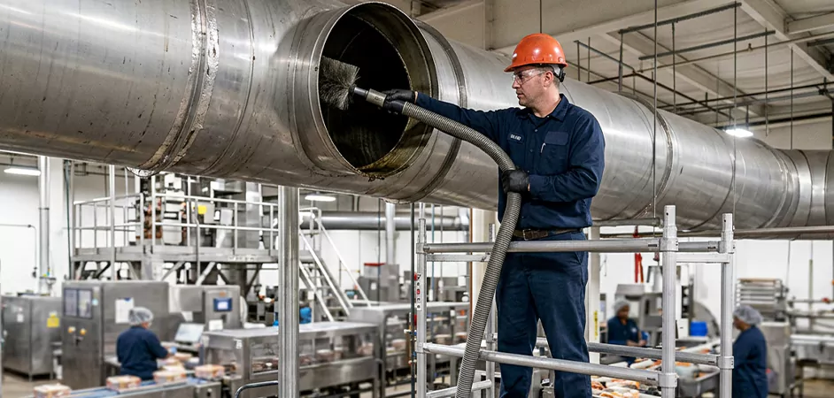 Food Processing Facility Duct Cleaning in Plano