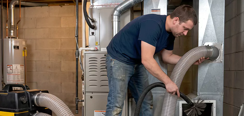 Negative Pressure Duct Cleaning for Large and Long Duct Systems in Plano