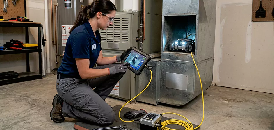Robotic Duct Inspection in Plano