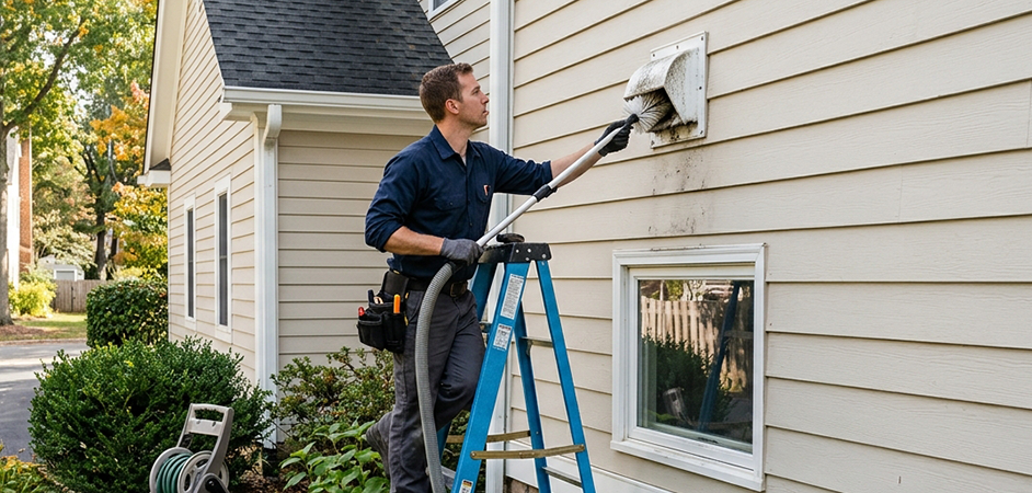 Exterior Vent Cap Cleaning in Plano